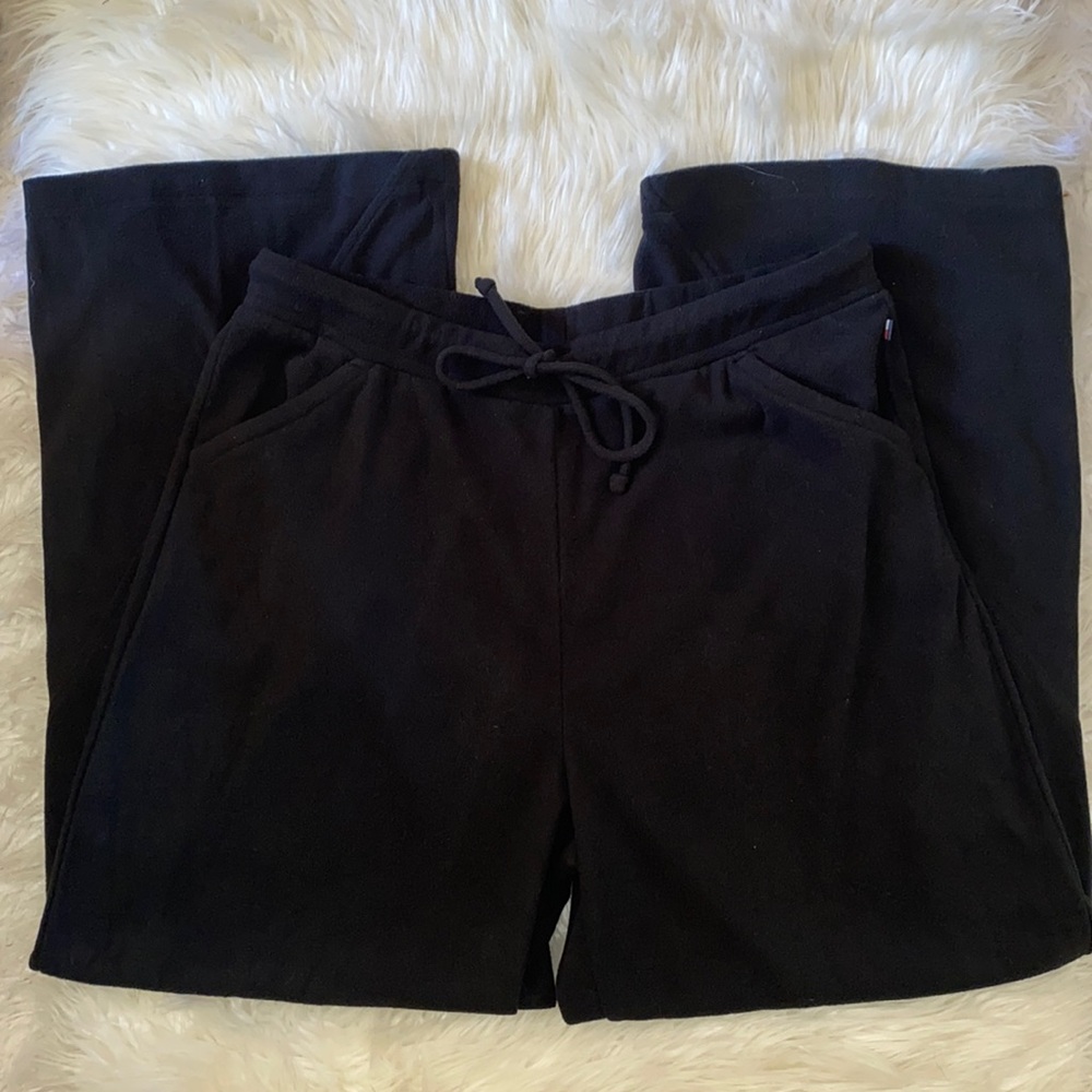 Tommy Hilfiger Black Flare Pajama Pants